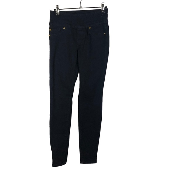 IMAN Denim - Iman Dark Blue Wash Mid Rise Pull On Jegging Jeans XS